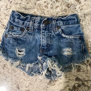 Custome Levis Cutoffs.